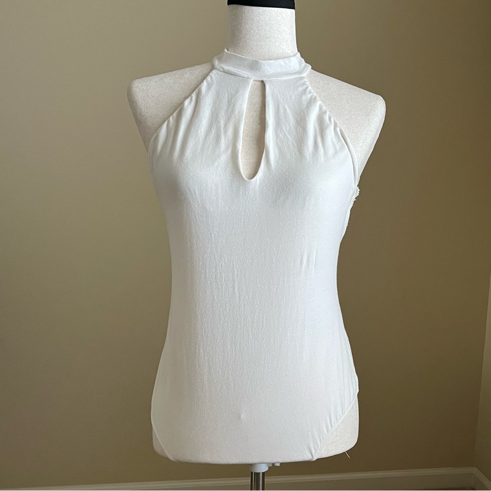 NWOT - Cosabella - Halter Thong Bodysuit in Ivory White - Large